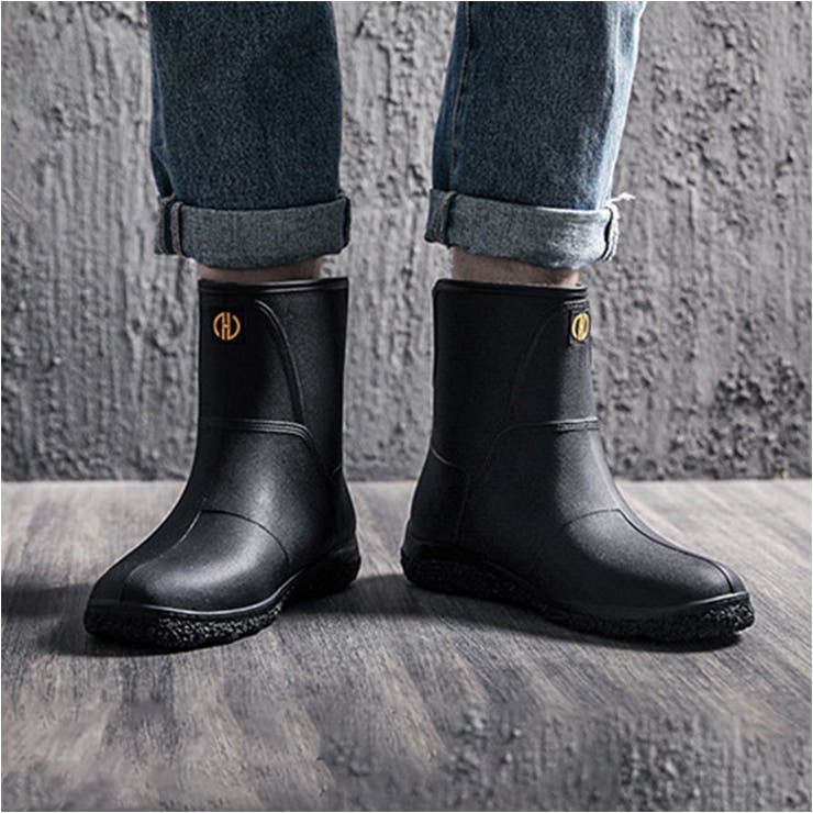 【10%OFFクーポン!11/27(木)1:59まで】BACKYARD FAMILY レインブーツ ミドル pmyrainm002 シューズ・靴