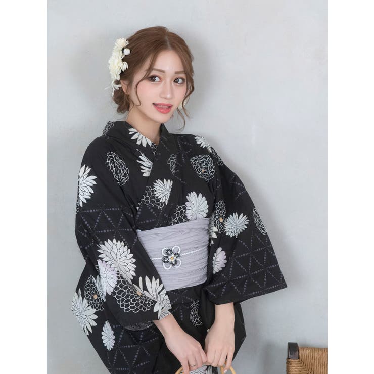 【10％OFFクーポン！7/26(日)1:59まで】Tika Tika 古典麻の葉に大輪菊模様浴衣2点...