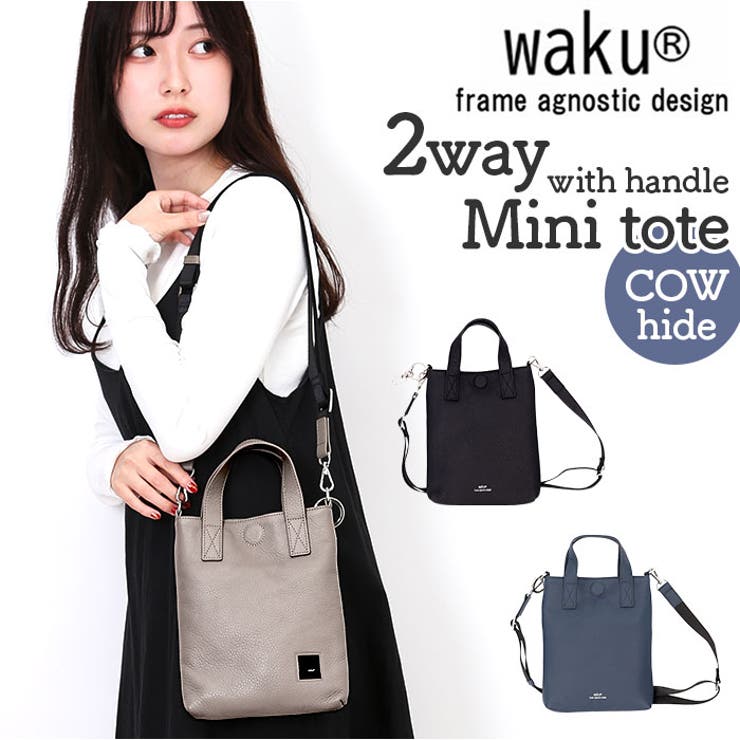 BACKYARD FAMILY waku ハンドル付き2WAYミニトート バッグ・鞄