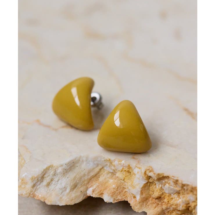 Lime - PAL GROUP OUTLET 【ear PAPILLONNER】カラートライアングルピアス アクセサリー