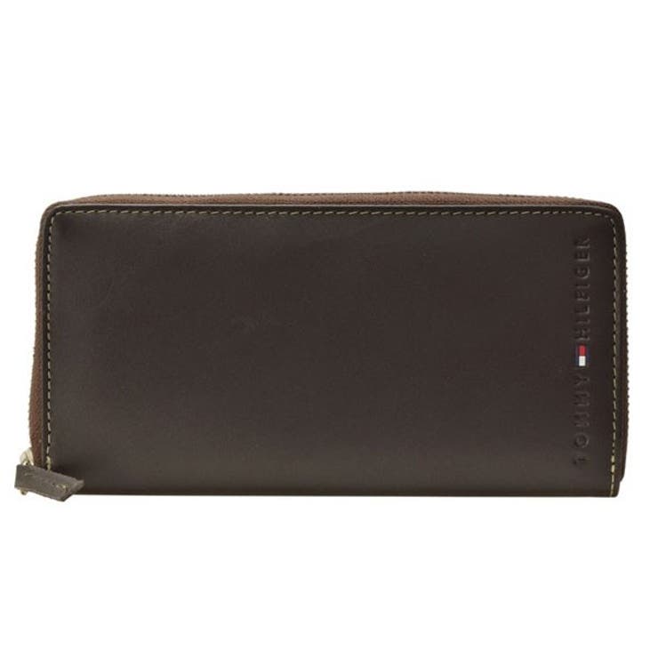 Riverall TOMMYHILFIGER トミーヒルフィガー 財布 ラウンドファスナー 長財布 ブラウン 財布