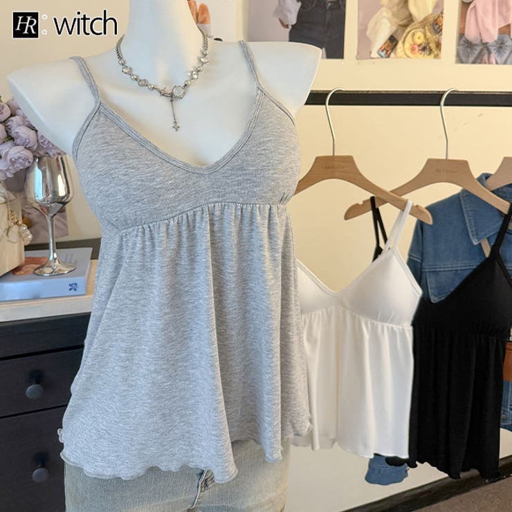 WITCH カップ付きキャミソール トップス