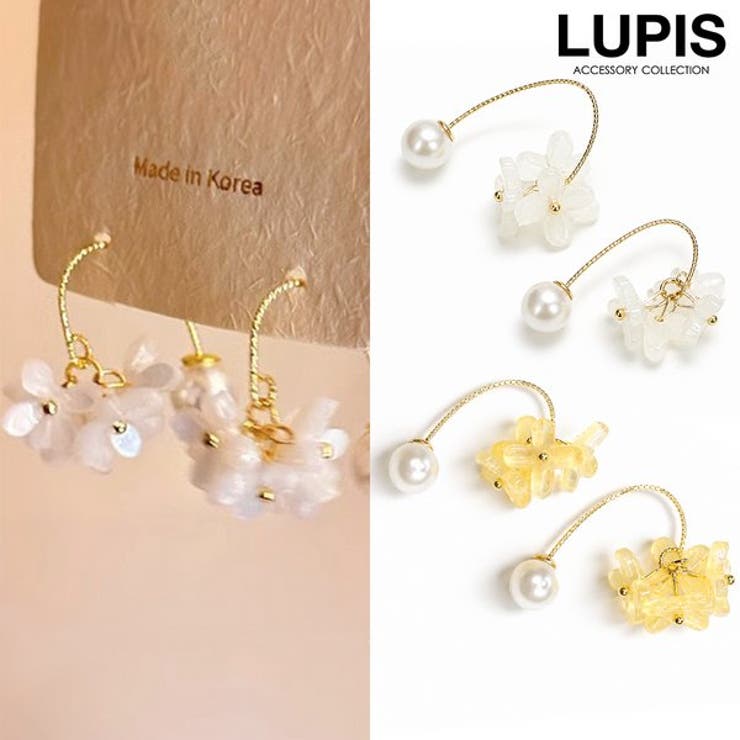 LUPIS フラワーブーケピアス アクセサリー
