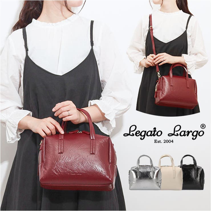 【ポイント2倍＆クーポン！3/11(水) 1:59まで】BACKYARD FAMILY Legato Largo リンクルフェイクレザー 2WAYボストン バッグ・鞄