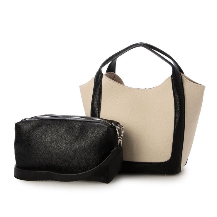 UNBILLION カシュカシュ cachecache / ショルダーバッグ付きキャンバストート バッグ・鞄