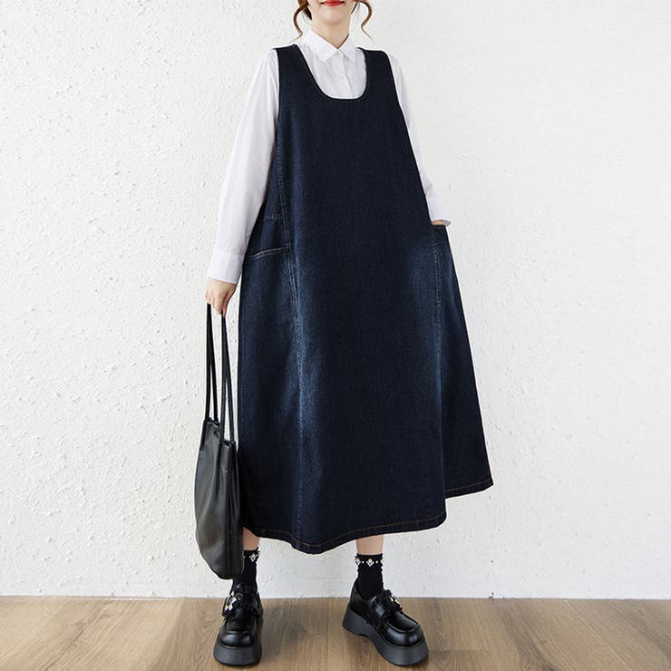 Doux Belle デニムジャンスカ レディース ワンピース パンツ・ズボン