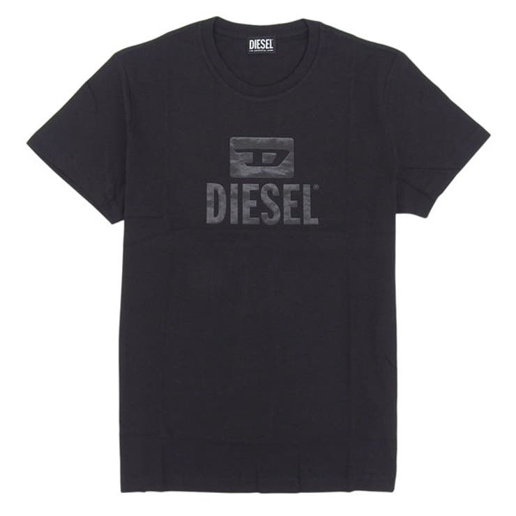 Riverall DIESEL ディーゼル Tシャツ カットソー メンズ 半袖 L コットン ブラック T-DIEGO TONE ON TONE T-SHIRT A09753RPATI9-BKL DIESEL トップス