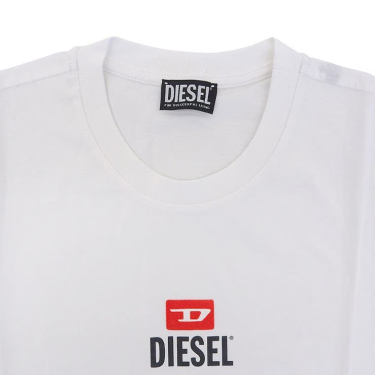 Riverall DIESEL ディーゼル Tシャツ カットソー メンズ 半袖 L コットン ホワイト T-JUST SMALL NEW D LOGO T-SHIRT A11184RPATI1-WHL DIESEL トップス 3