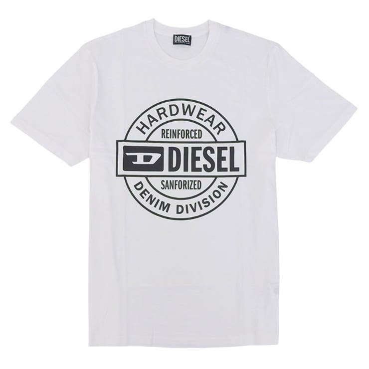 Riverall DIESEL ディーゼル Tシャツ カットソー メンズ 半袖 M コットン ホワイト T-JUST 250218 OFF T-SHIRT A19701RHQBH1-WHM DIESEL トップス
