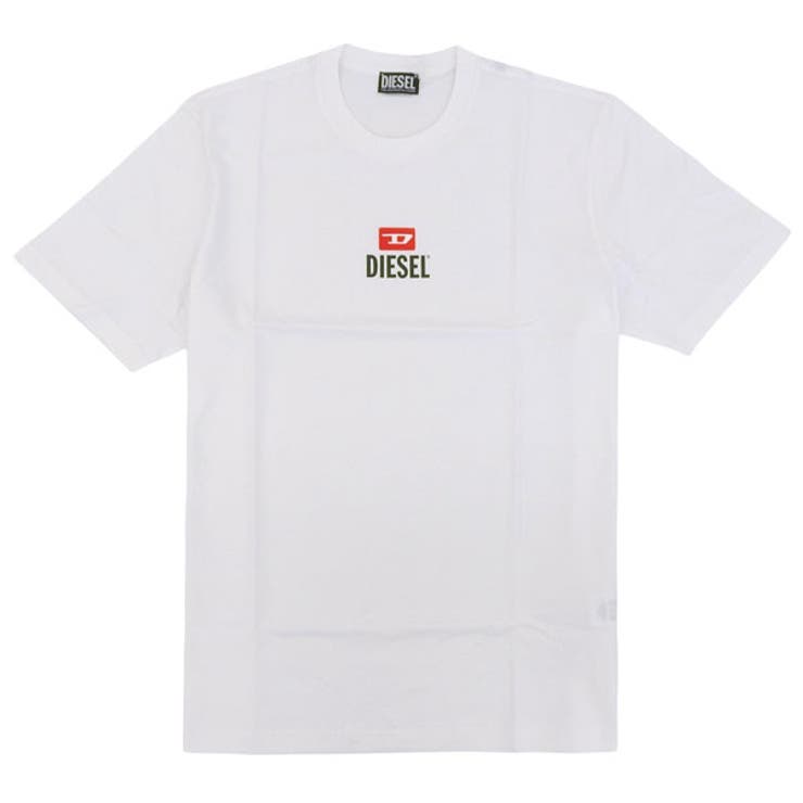 Riverall DIESEL ディーゼル Tシャツ カットソー メンズ 半袖 XXL コットン ホワイト T-JUST SMALL NEW D LOGO T-SHIRT A11184RPATI1-WHXXL DIESEL トップス