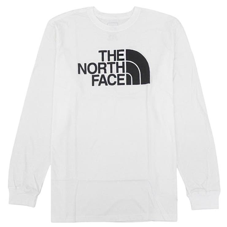 Riverall THE NORTH FACE ノースフェイス Tシャツ ロンT ロングスリーブ メンズ 長袖 L コットン ホワイト M L/S HALF DOME TEE NF0A811O-LA9-WHL THE NORTH FACE トップス
