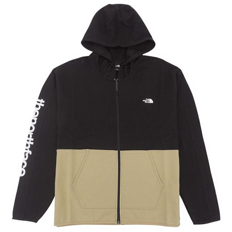 Riverall THE NORTH FACE ノースフェイス フーディー メンズ 長袖 M ブラック×ベージュ M TNF TECH FULL ZIP HOODIE NF0A7UQ2-LK5-KHM THE NORTH FACE トップス