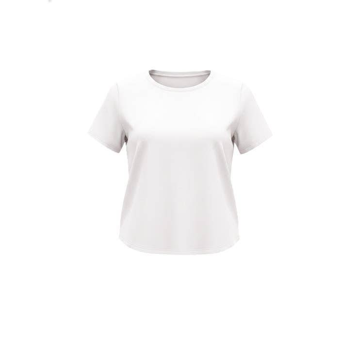 coca シルキースムースラウンド半袖Tシャツ トップス