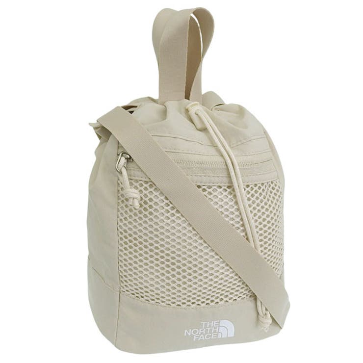 Riverall THE NORTH FACE ノースフェイス バッグ メンズ レディース 2WAY ショルダーバッグ クリーム LINDEN MESH BUCKET BAG MINI NN2PR82K-CRE THE NORTH FACE バッグ・鞄