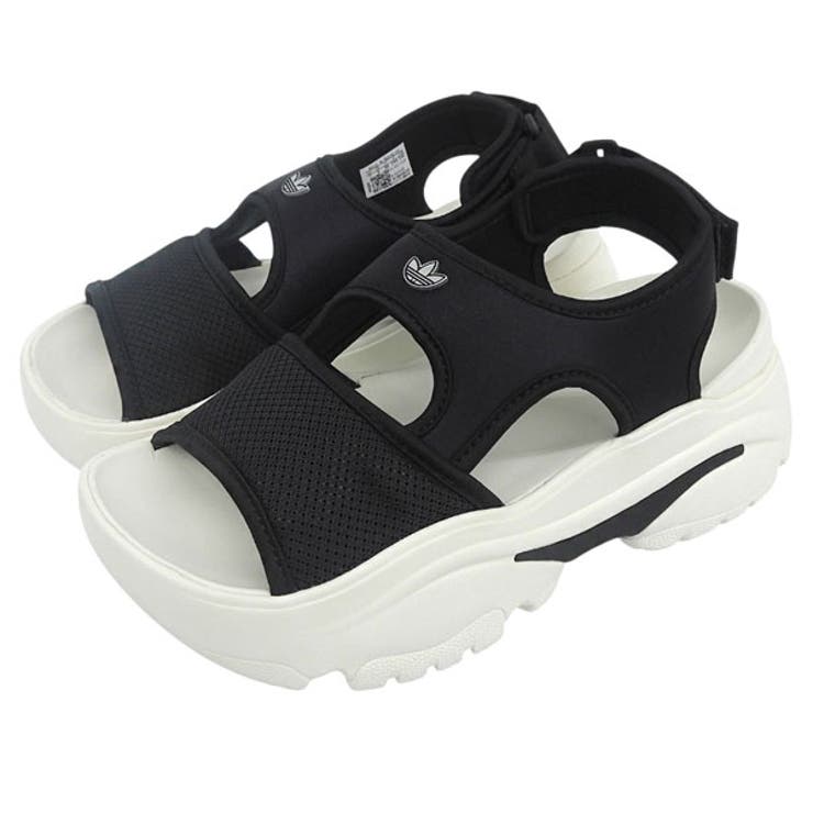 Riverall ADIDAS アディダス 靴 メンズ レディース サンダル アウトレット 24.5cm ブラック×ホワイト OZAIA SANDAL JI2428-245 オリジナルス adidas シューズ・靴