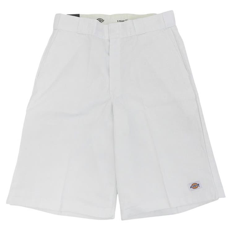 Riverall DICKIES ディッキーズ ハーフパンツ メンズ ワークショーツ ルーズフィット 30 ホワイト LOOSE FIT 13'' INSEAM 42283WH30 DICKIES パンツ・ズボン