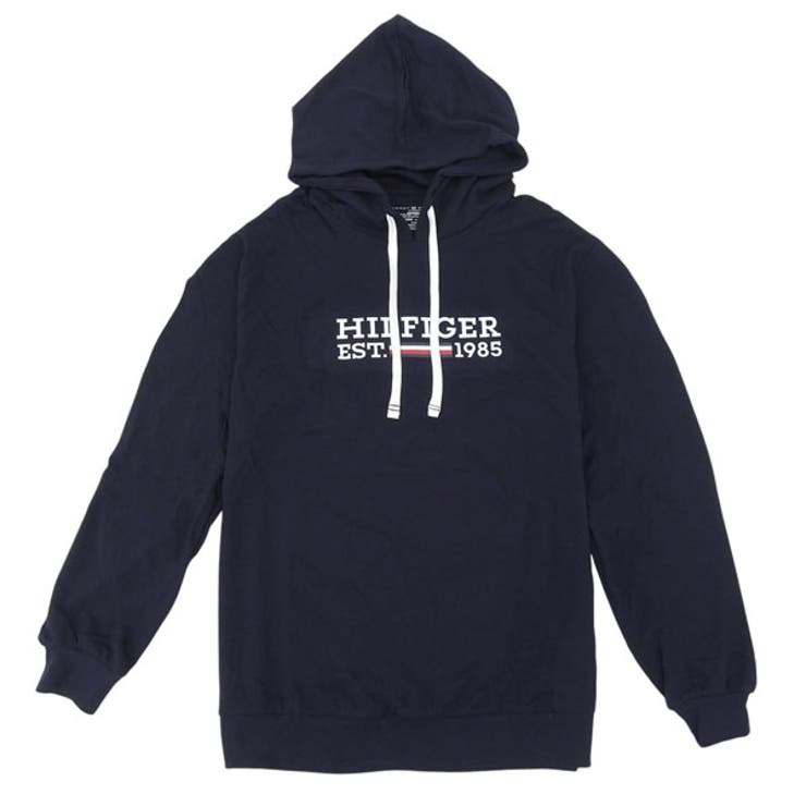 Riverall TOMMY HILFIGER トミーヒルフィガー フーディーパーカー メンズ 長袖 S コットン ネイビー TH09T4505411S TOMMY HILFIGER トップス