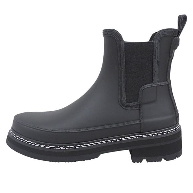 Riverall HUNTER ハンター 靴 レディース レインブーツ UK5 ブラック W REF STITCH DETAIL CHELSEA WFS2100RMABK24 HUNTER シューズ・靴 3