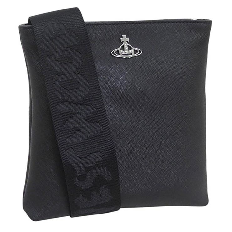 Riverall VIVIENNE WESTWOOD ヴィヴィアンウエストウッド バッグ レディース ショルダーバッグ ブラック SQUIRE SQUARE CROSSBODY WITH WEBBING STRAP 51160006L001NN403 V