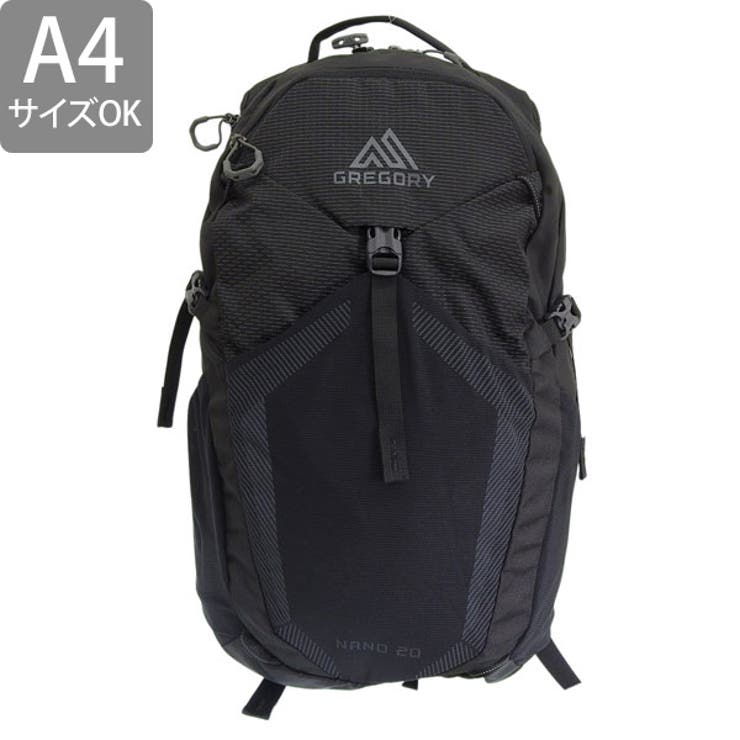 Riverall GREGORY グレゴリー バッグ メンズ レディース リュックサック ブラック ESSENTIAL HIKING NANO 20 GR1530589974 GREGORY A4対応 バッグ・鞄 2