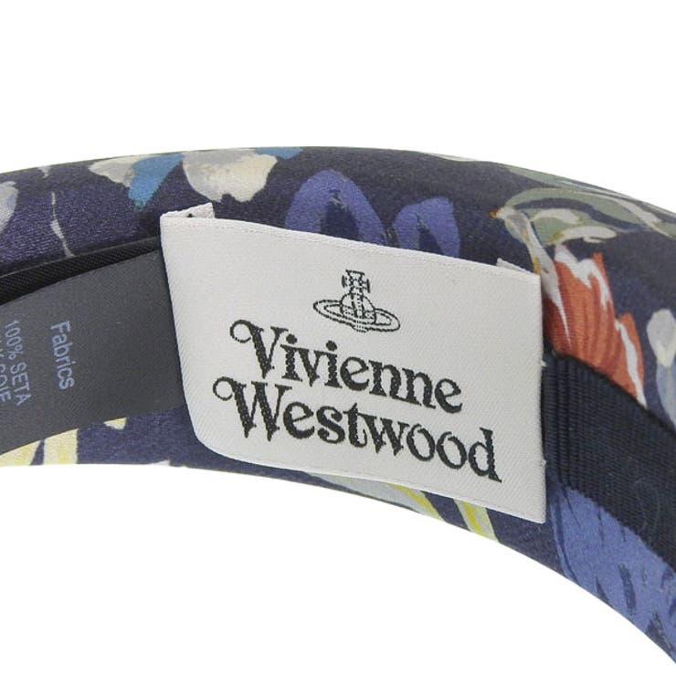 Riverall VIVIENNE WESTWOOD ヴィヴィアンウエストウッド アクセサリー レディース ヘッドバンド カチューシャ シルク ネイビーマルチ FOLK FLOWER HAIRBAND 8102001FW00V8K410 VIVIENNE 3