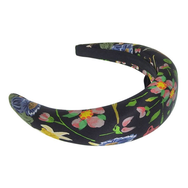 Riverall VIVIENNE WESTWOOD ヴィヴィアンウエストウッド アクセサリー レディース ヘッドバンド カチューシャ シルク ブラックマルチ FOLK FLOWER HAIRBAND 8102001FW00V8N401 VIVIENNE