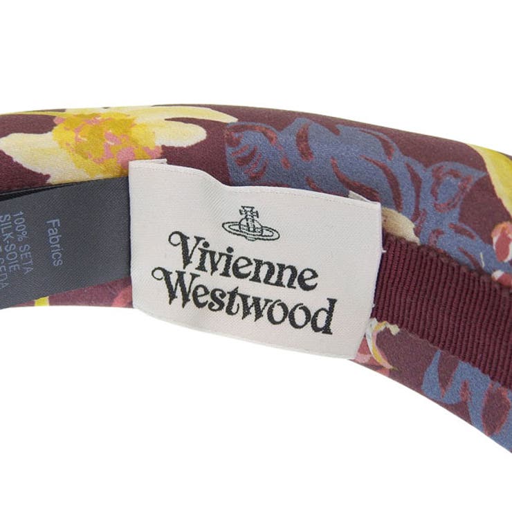 Riverall VIVIENNE WESTWOOD ヴィヴィアンウエストウッド アクセサリー レディース ヘッドバンド カチューシャ シルク ワインマルチ FOLK FLOWER HAIRBAND 8102001FW00V8I401 VIVIENNE 3