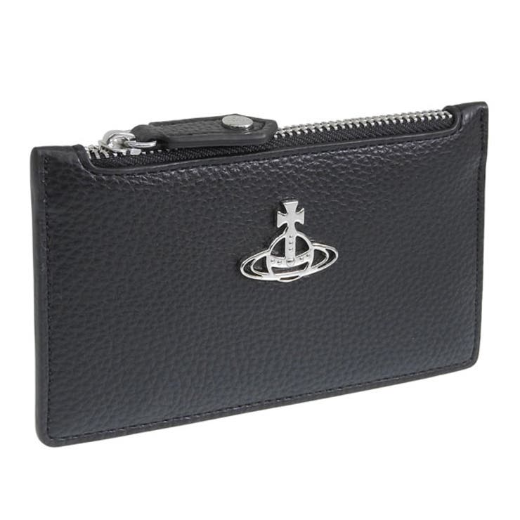 Riverall VIVIENNE WESTWOOD ヴィヴィアンウエストウッド カードケース レディース ブラック RE VEGAN GRAIN SLIM LONG CARD HOLDER 51110039S000DN403 VIVIENNE WEST