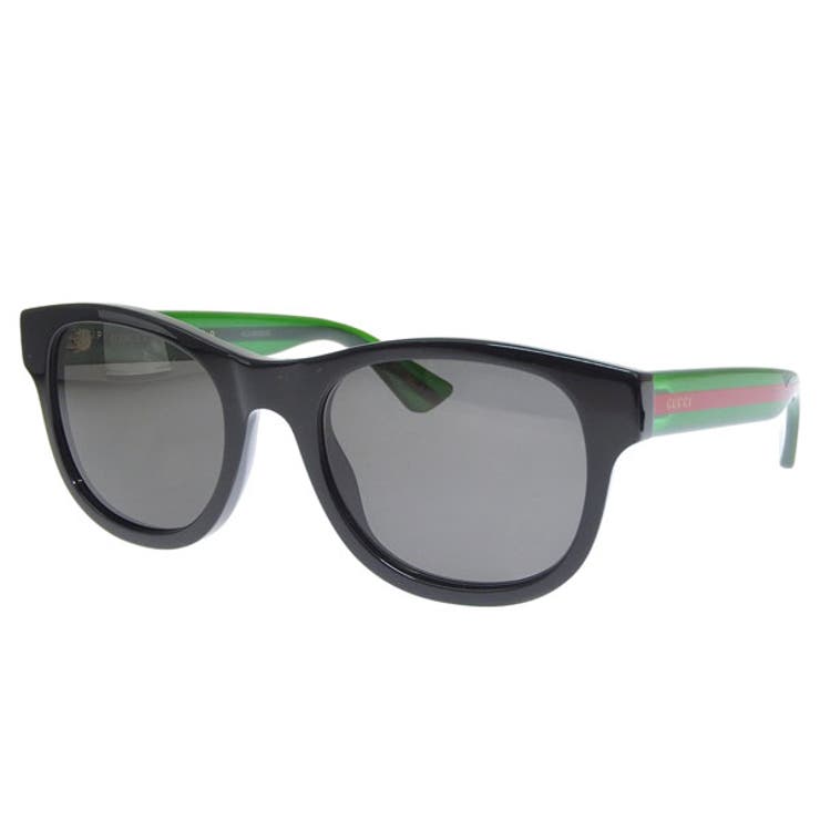 Riverall GUCCI グッチ サングラス メンズ レディース 52□21-145 ブラック×グリーン ファッション用グラス GG0003SN006 GUCCI 小物
