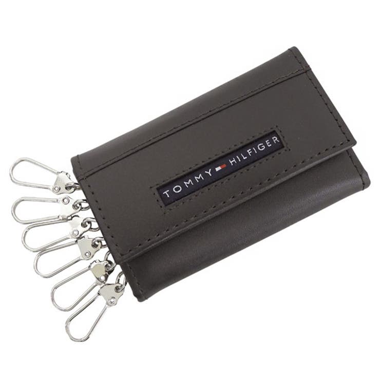 【10％OFFクーポン！5/16(土)1:59まで】Riverall TOMMY HILFIGER トミーヒルフィガー キーケース 6連 メンズ レザー ブラウン 6 HOOK KEYCASE 31TL17X017-200 TOMMY HILFIGER