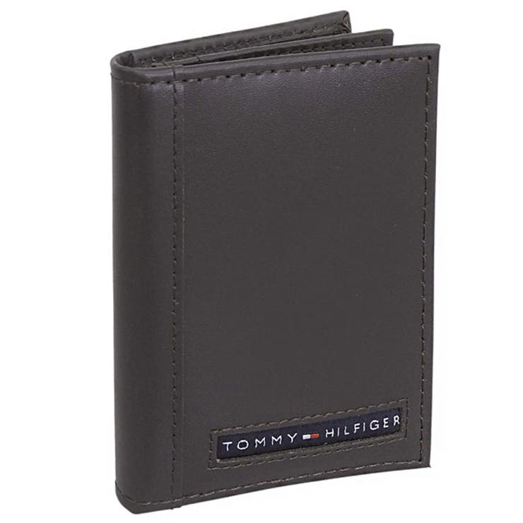 Riverall TOMMY HILFIGER トミーヒルフィガー 名刺入れ メンズ カードケース レザー ブラウン YEN CARD CASE 31TL20X026-200 TOMMY HILFIGER 小物