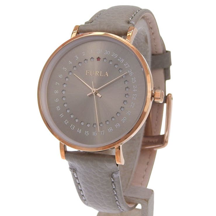 OMEGA - Riverall FURLA フルラ 腕時計 レディース SS×レザー グレー GIADA DATE 36mm 3H GRAY DIAL R4251121502 FURLA アクセサリー