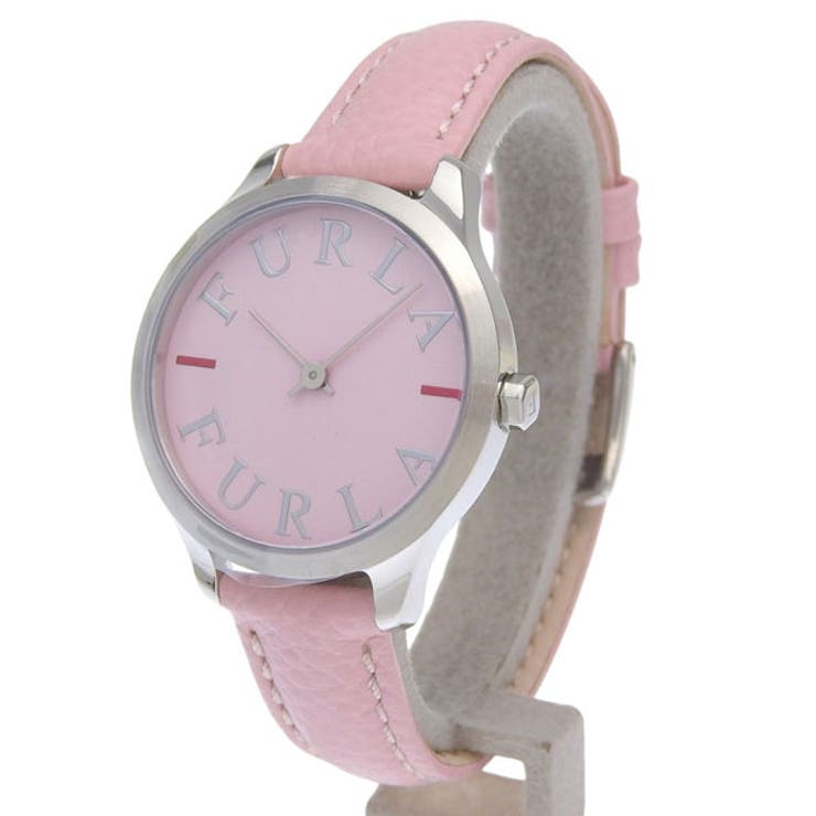 Riverall FURLA フルラ 腕時計 レディース SS×レザー ピンク LIKE LOGO 32mm 2H CAMELIA DIAL R4251124504 FURLA アクセサリー