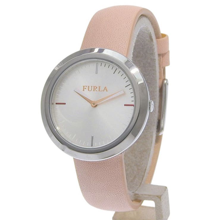 Riverall FURLA フルラ 腕時計 レディース SS×レザー ピンク VALENTTNA 34mm 2H D.PINK DIAL R4251103505 FURLA アクセサリー