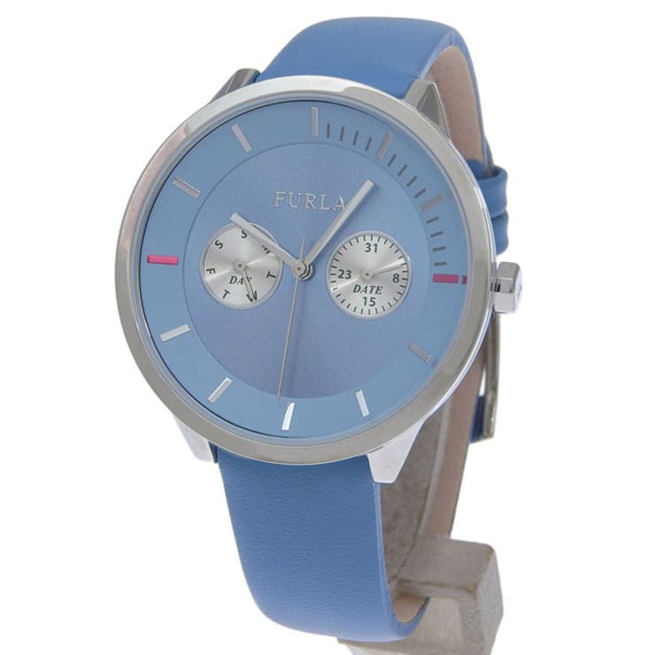 Riverall FURLA フルラ 腕時計 レディース SS×レザー ライトブルー メトロポリス METROPOLIS 38mm R4251102548 FURLA アクセサリー