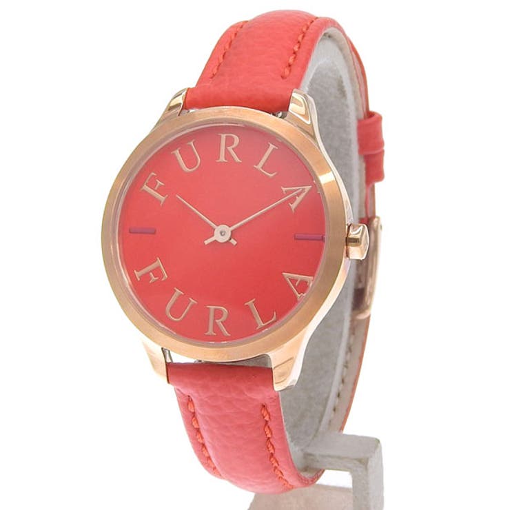Riverall FURLA フルラ 腕時計 レディース SS×レザー レッド LIKE LOGO 32mm 2H RED DIAL R4251124505 FURLA アクセサリー