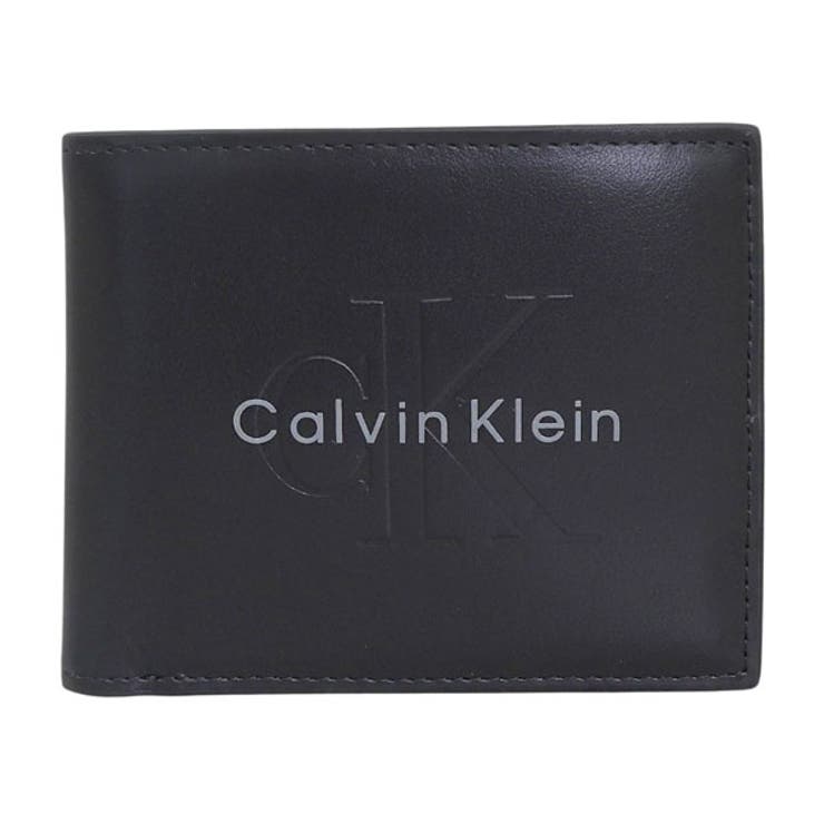Riverall CALVIN KLEIN カルバンクライン 財布 メンズ 二つ折り財布 レザー ブラック BOLD BILLFOLD W/COIN LV04D1156G-BLACK CALVIN KLEIN 財布 2