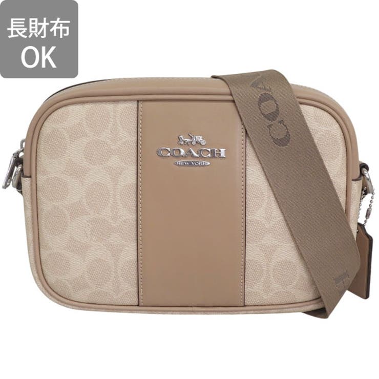 Riverall COACH コーチ バッグ レディース ショルダーバッグ アウトレット トープ ジェイミー カメラ バッグ シグネチャー キャンバス ストライプ CZ185SVPWH COACH バッグ・鞄 2