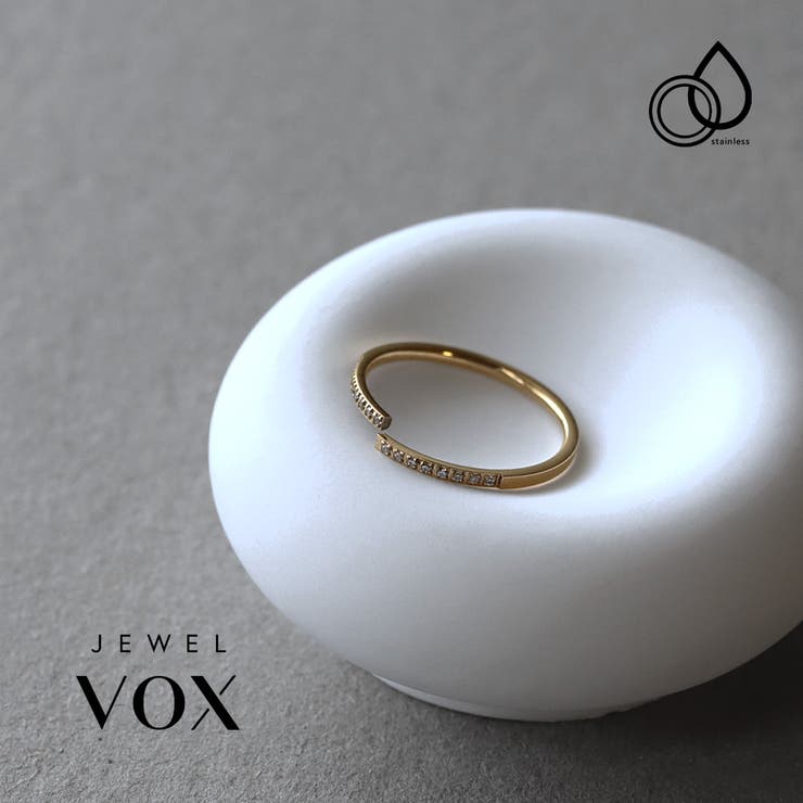 Other - Jewel vox リング 指輪 金属アレルギー対応 ステンレス製 レディース ストーン ゴールド 11号 14号 17号 普段使い デイリー カジュアル シンプル 韓国 大人 韓国ファッション 人気 アクセサリー