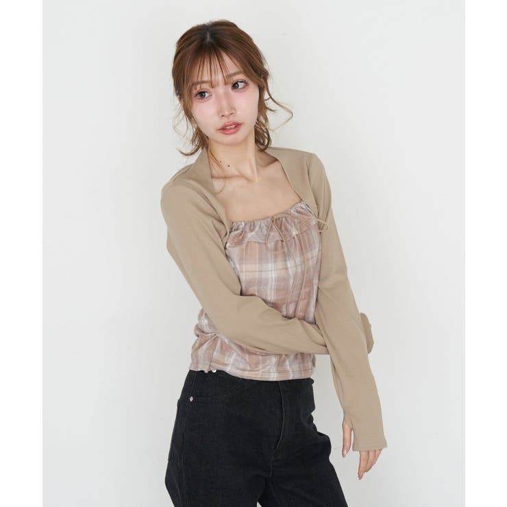 【20％OFFクーポン！6/21(日)限定】PAL GROUP OUTLET 【RAY CASSIN】レイヤードボレロT トップス