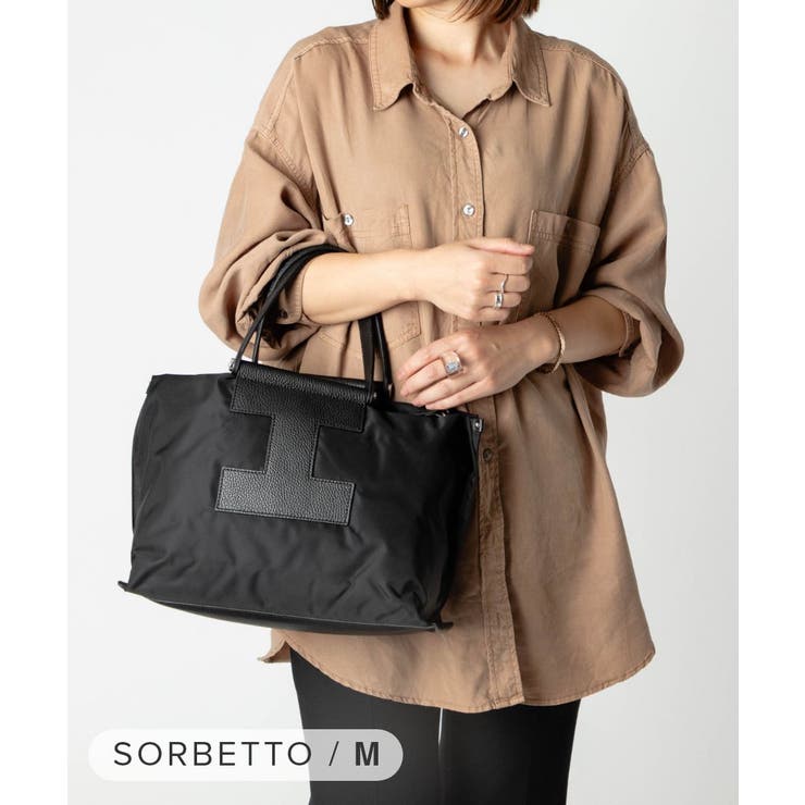 【10％OFFクーポン！6/26(金)1:59まで】U-STREAM イアクッチ IACUCCI SORBETTO M ソルベット 4890 NYLON/CERVO ショルダーバッグ トートバッグ ハンドバッグ レディース バッグ バッグ・鞄