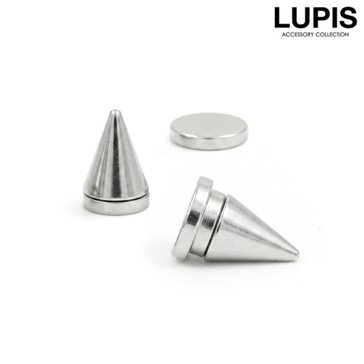 LUPIS 【磁石ピアス】スパイクスタッズマグネットピアス アクセサリー