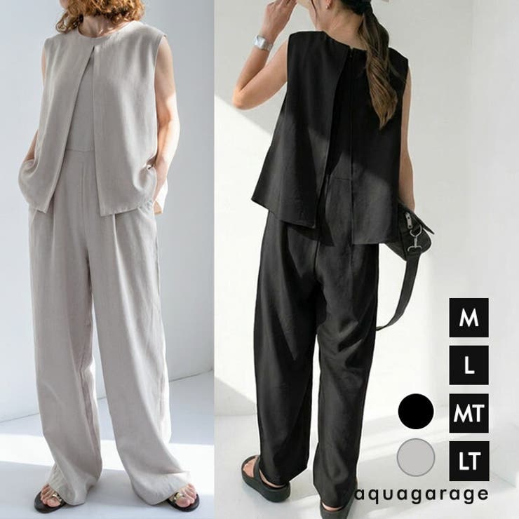[10%OFF 쿠폰!6/11(목)1:59까지]aquagarage 올인원 살로펫트 레이디스 예쁜 바지 바지