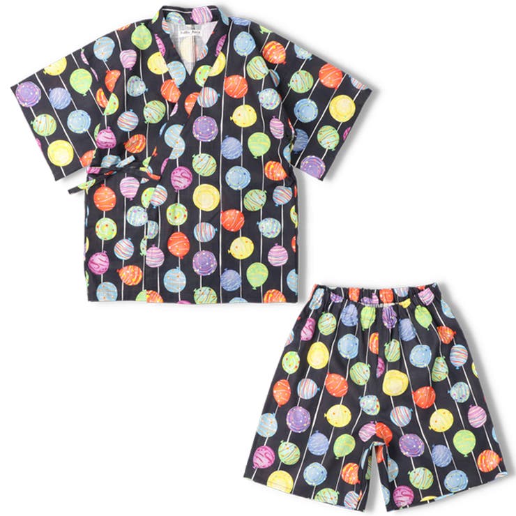 【10％OFFクーポン！7/11(土)1:59まで】こどもの森e-shop 【WEB限定】水風船柄甚平...