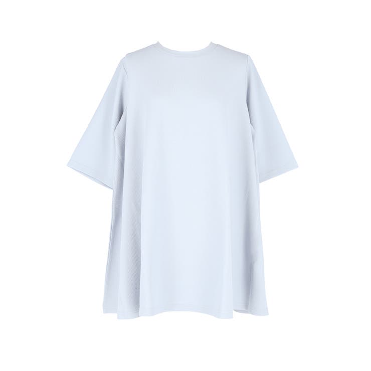 coca 〈26ss新色登場〉エンボスAライン半袖チュニック【速乾・イージーケア】 トッ...