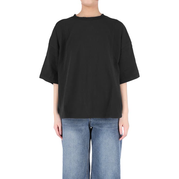 coca 〈26ss新色登場〉着回し力抜群！5部袖ビッグTシャツ トップス