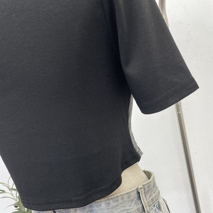 LETee デニムドッキングカットソー トップス shoplistselect-10521860 SHOPLIST サンプル画像3