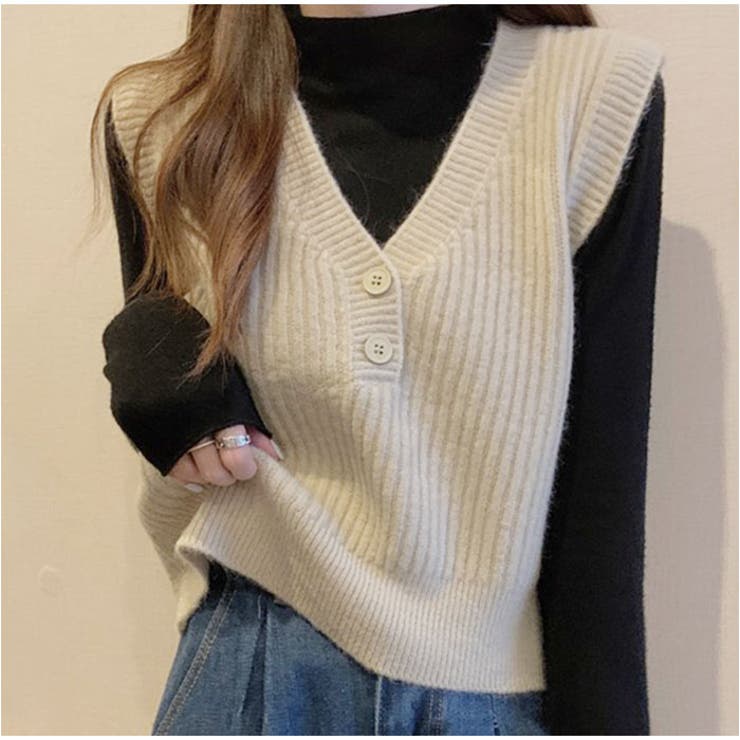 【10％OFFクーポン！9/24(木)1:59まで】BACKYARD FAMILY Vネックベスト カジュアル ノースリーブ mmcvest27d トップス shoplistselect-10105985 SHOPLIST サンプル画像3