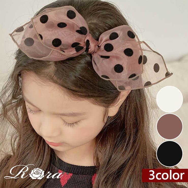 BACKYARD FAMILY スエ水玉ビックリボンカチューシャ(3color) ヘアアクセサリー