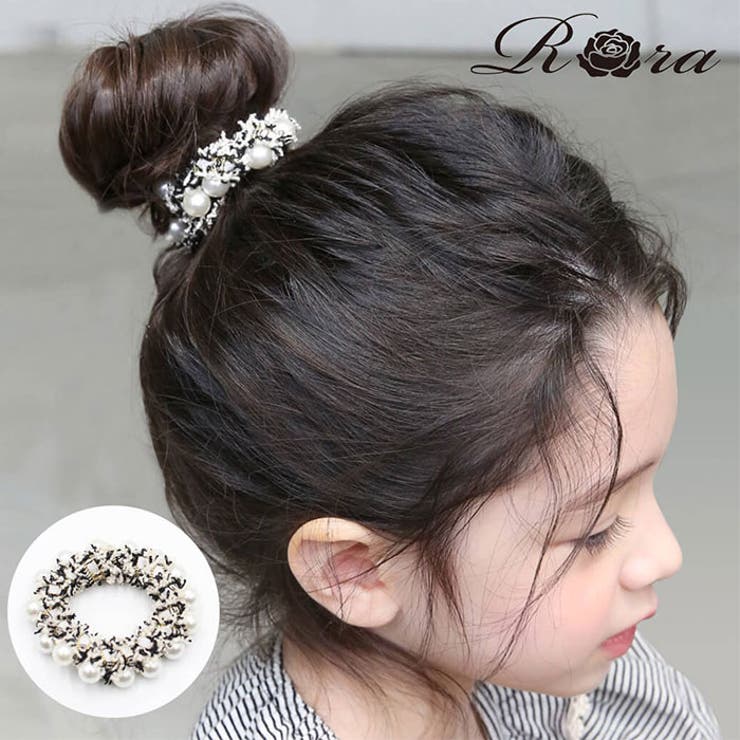 BACKYARD FAMILY ルーム ツイード シュシュ ヘアアクセサリー